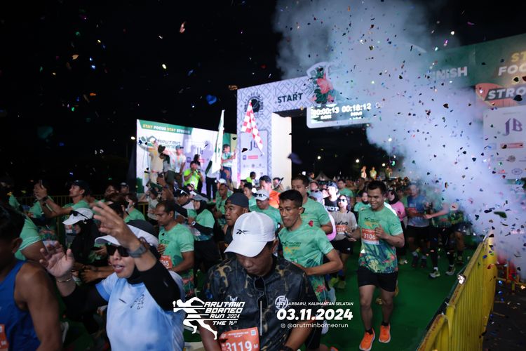 Race photo from Arutmin Borneo Run 2024