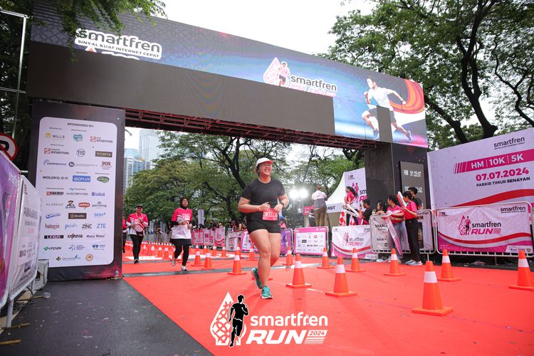 Race photo from Smartfren Run 2024