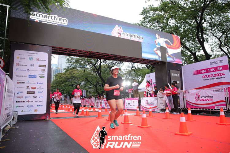 Race photo from Smartfren Run 2024