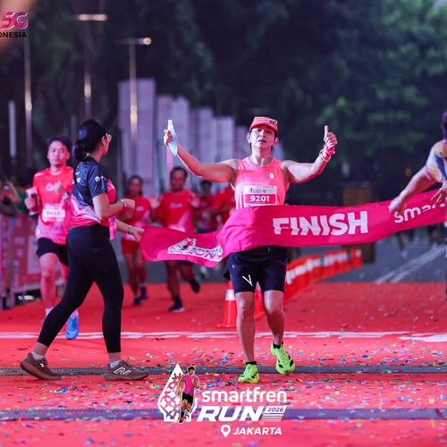 Race photo from SMARTFREN RUN 2026