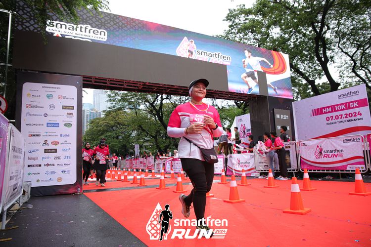 Race photo from Smartfren Run 2024