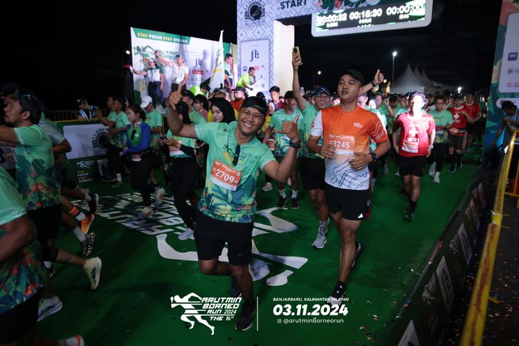 Race photo from Arutmin Borneo Run 2024