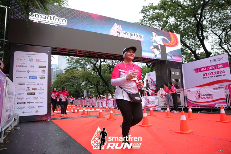 Race photo from Smartfren Run 2024
