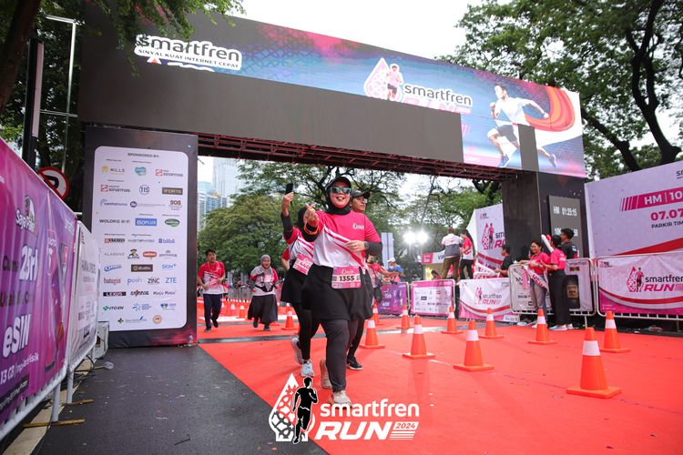 Race photo from Smartfren Run 2024