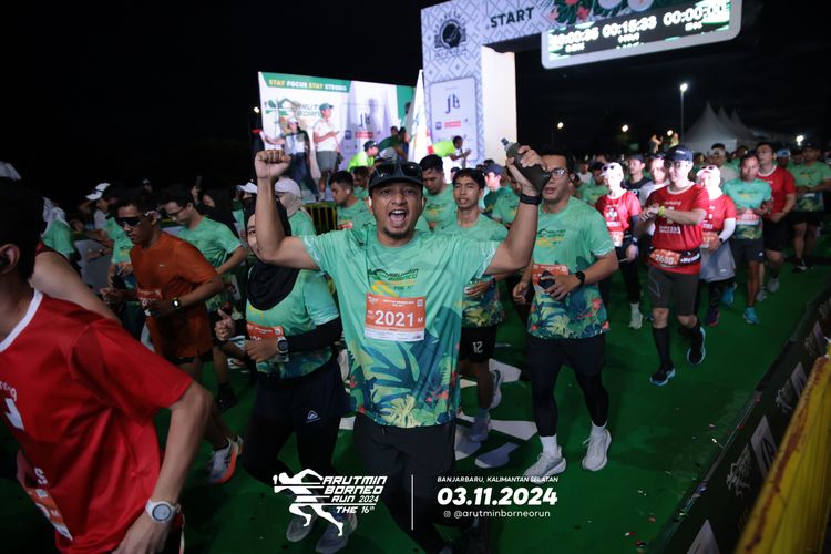 Race photo from Arutmin Borneo Run 2024