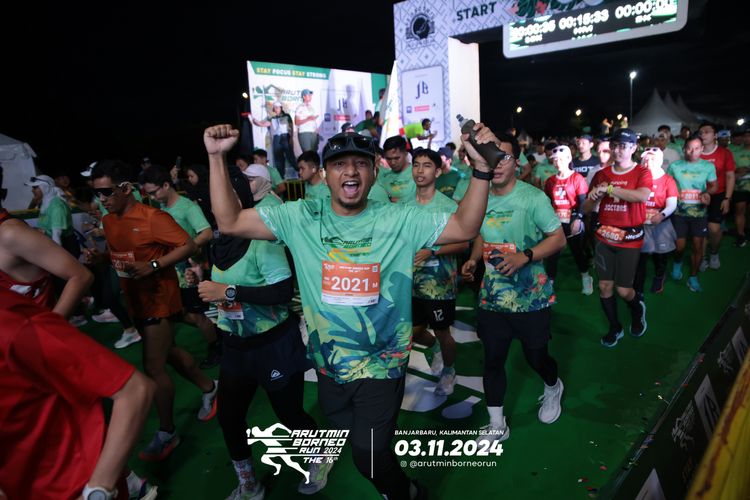 Race photo from Arutmin Borneo Run 2024