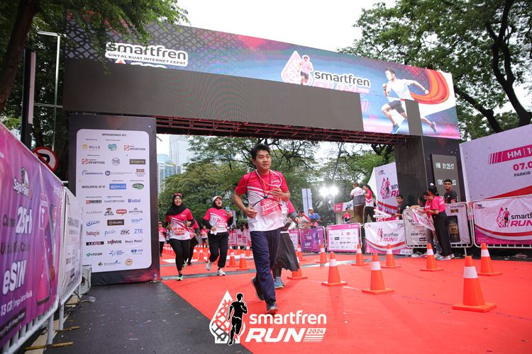 Race photo from Smartfren Run 2024