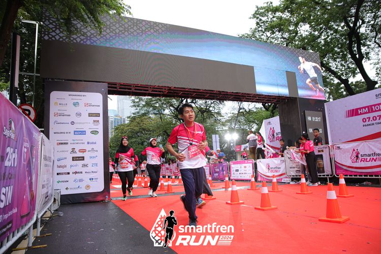 Race photo from Smartfren Run 2024