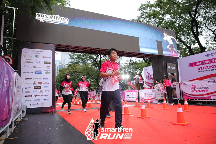 Race photo from Smartfren Run 2024