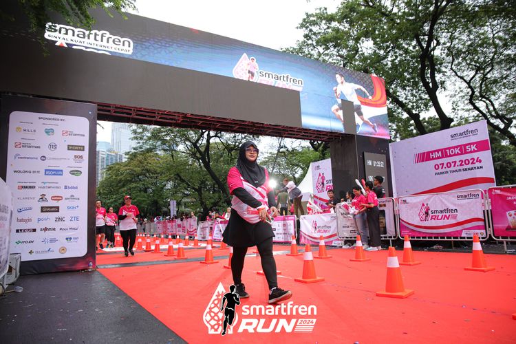 Race photo from Smartfren Run 2024