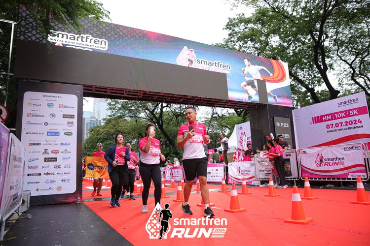 Race photo from Smartfren Run 2024