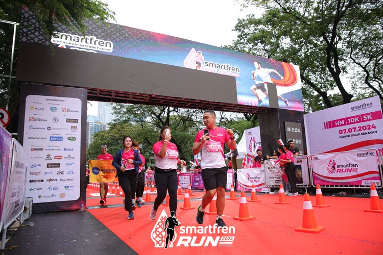Race photo from Smartfren Run 2024