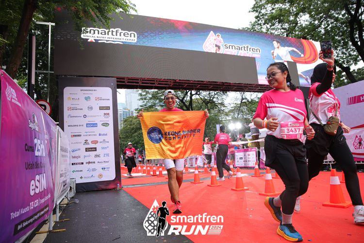 Race photo from Smartfren Run 2024