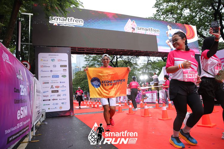 Race photo from Smartfren Run 2024