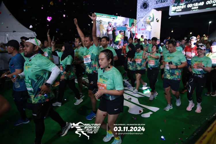 Race photo from Arutmin Borneo Run 2024