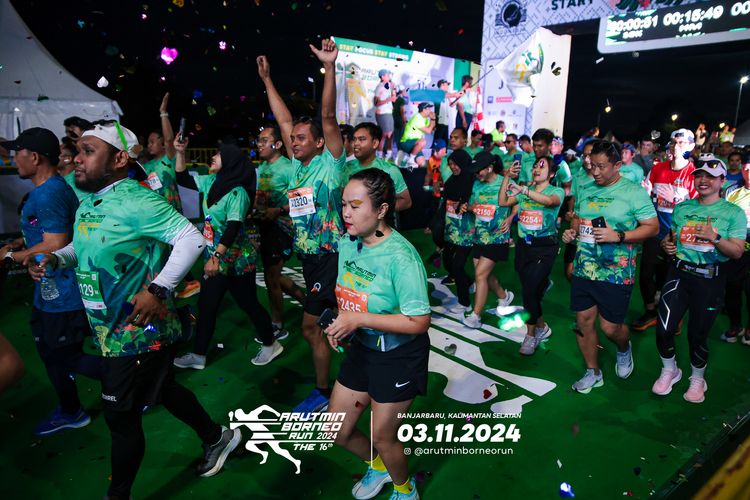 Race photo from Arutmin Borneo Run 2024