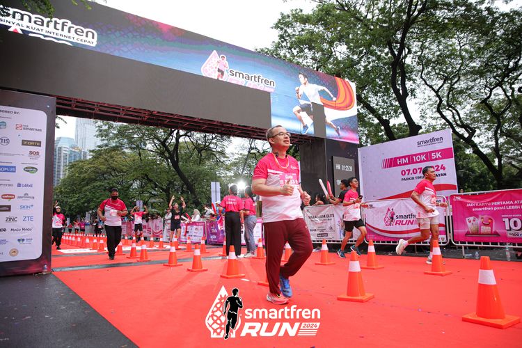 Race photo from Smartfren Run 2024