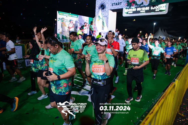 Race photo from Arutmin Borneo Run 2024