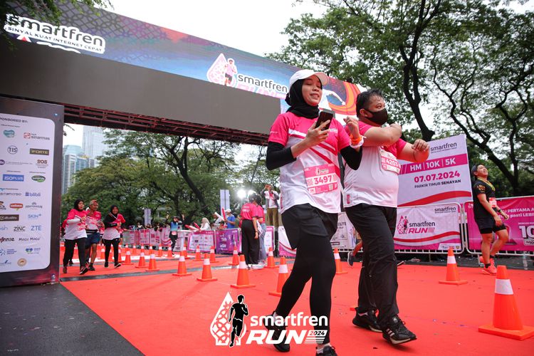 Race photo from Smartfren Run 2024