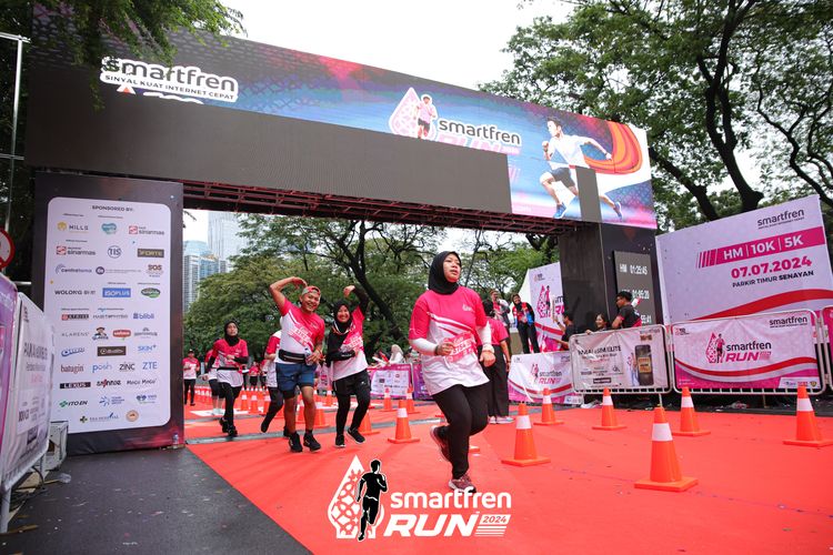 Race photo from Smartfren Run 2024