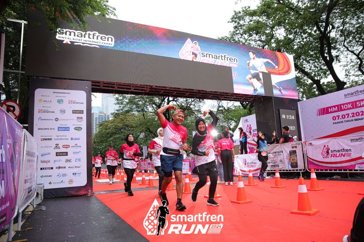Race photo from Smartfren Run 2024