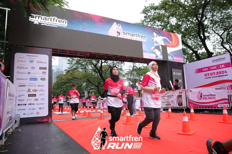 Race photo from Smartfren Run 2024