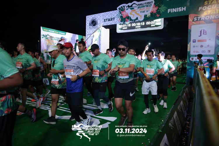 Race photo from Arutmin Borneo Run 2024