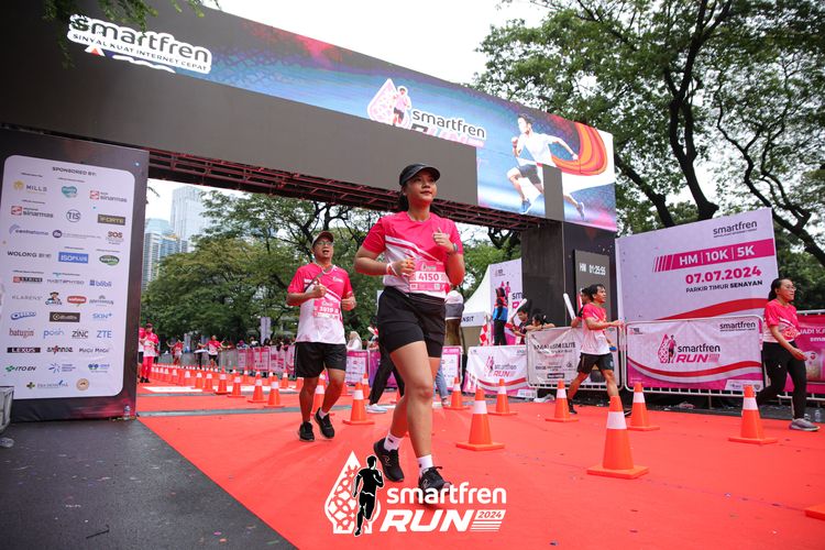 Race photo from Smartfren Run 2024
