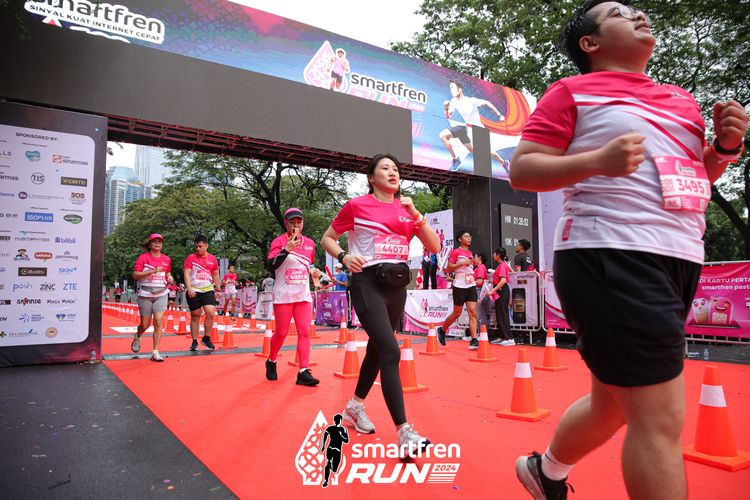 Race photo from Smartfren Run 2024