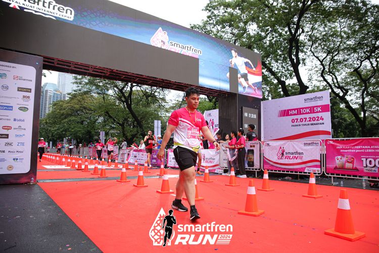Race photo from Smartfren Run 2024