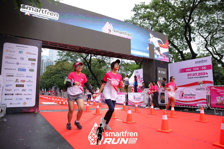 Race photo from Smartfren Run 2024