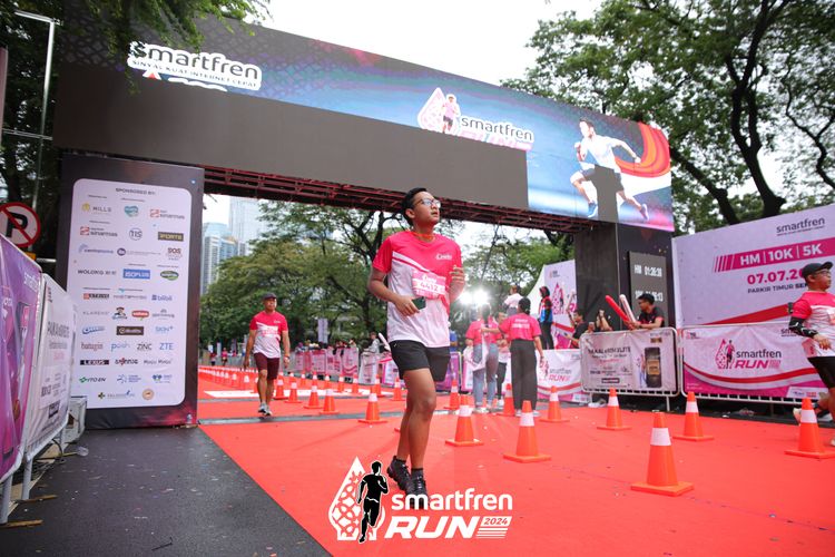 Race photo from Smartfren Run 2024