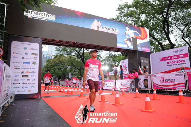 Race photo from Smartfren Run 2024