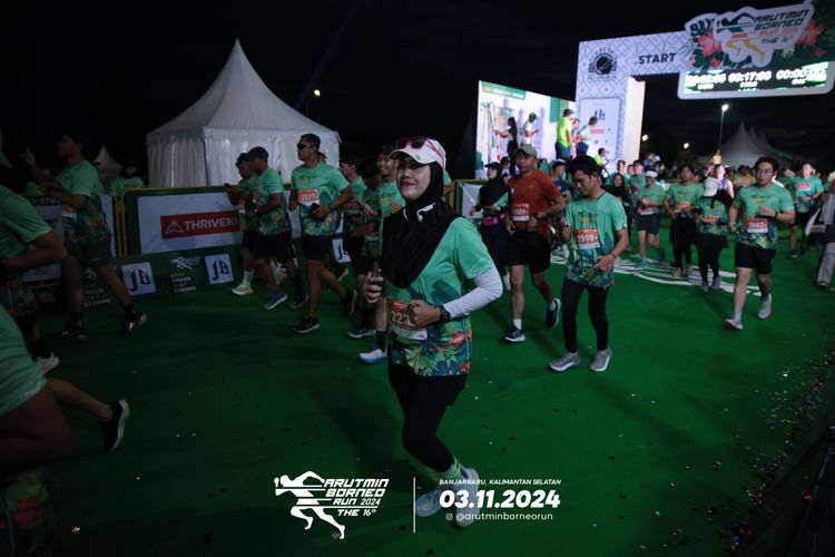 Race photo from Arutmin Borneo Run 2024