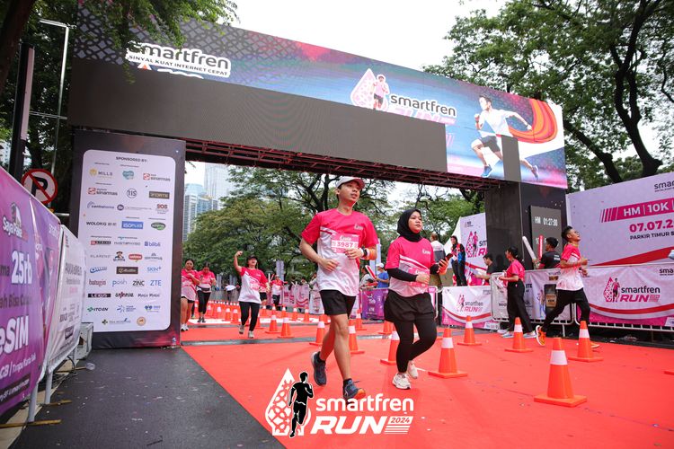 Race photo from Smartfren Run 2024