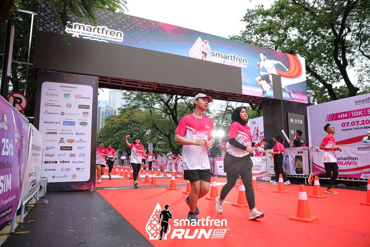 Race photo from Smartfren Run 2024