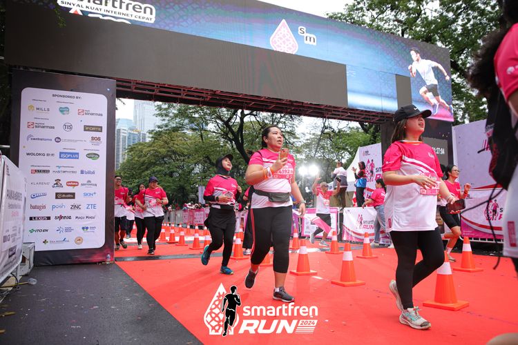 Race photo from Smartfren Run 2024