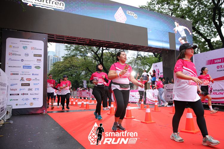 Race photo from Smartfren Run 2024