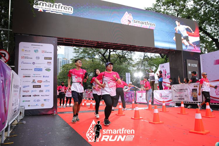 Race photo from Smartfren Run 2024