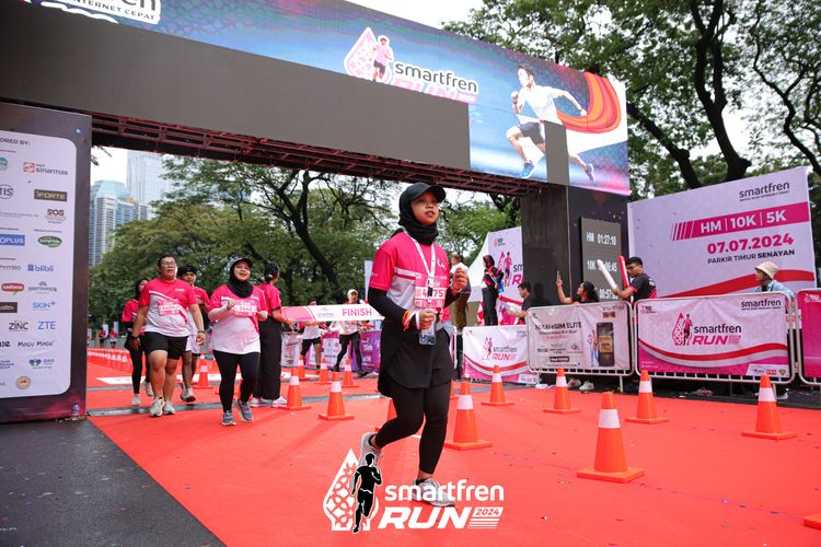 Race photo from Smartfren Run 2024