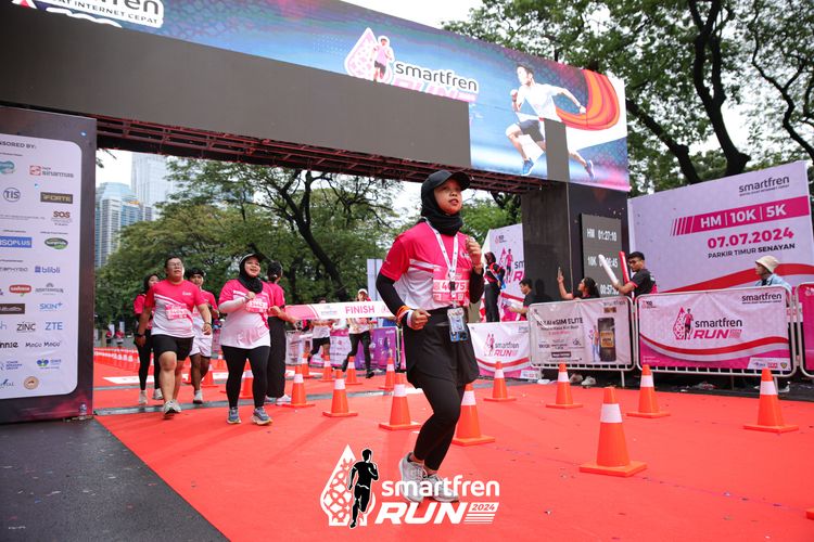 Race photo from Smartfren Run 2024