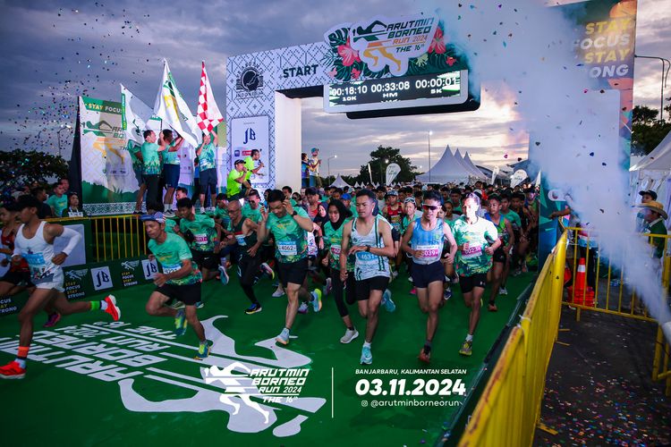 Race photo from Arutmin Borneo Run 2024