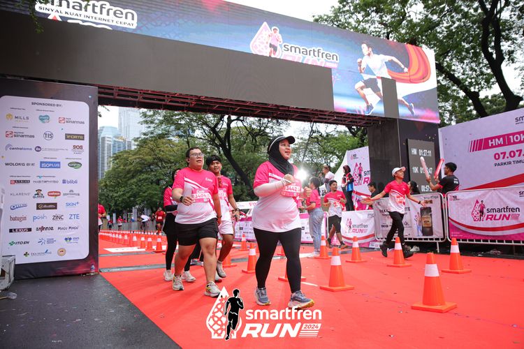 Race photo from Smartfren Run 2024