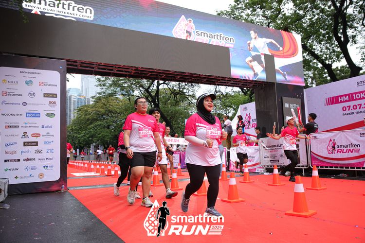 Race photo from Smartfren Run 2024