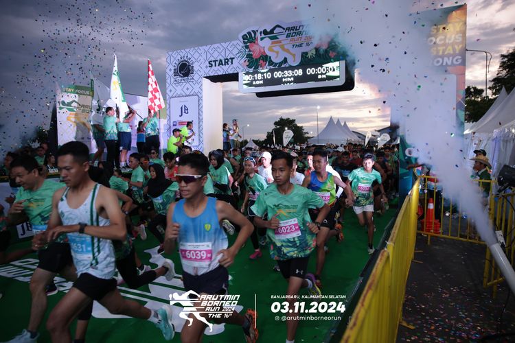 Race photo from Arutmin Borneo Run 2024