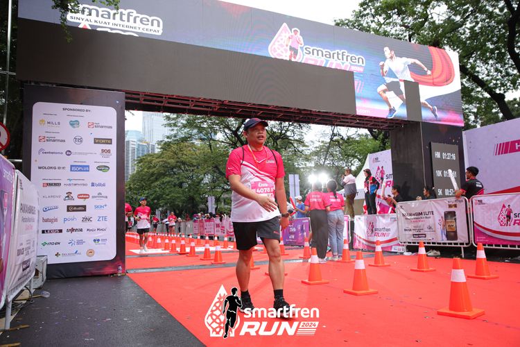 Race photo from Smartfren Run 2024