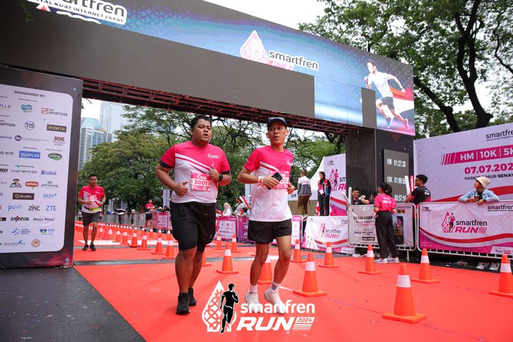 Race photo from Smartfren Run 2024
