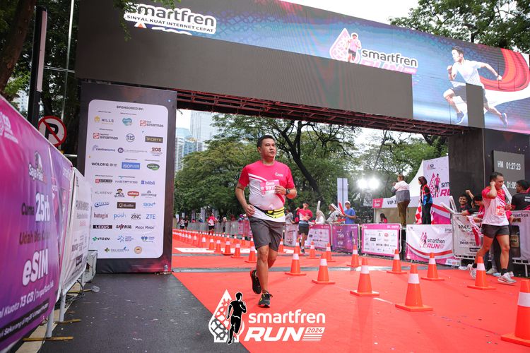 Race photo from Smartfren Run 2024