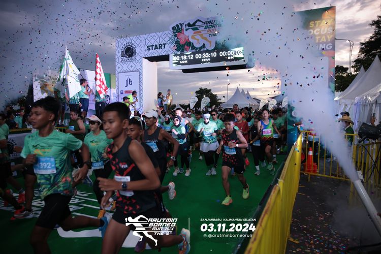 Race photo from Arutmin Borneo Run 2024