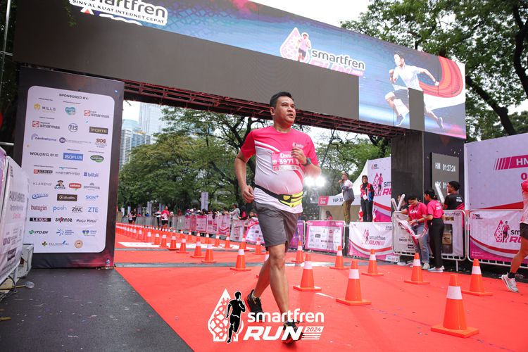 Race photo from Smartfren Run 2024